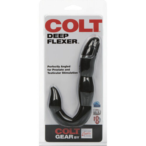 COLT DEEP VIBRADOR ANAL FLEXIBLE NEGRO