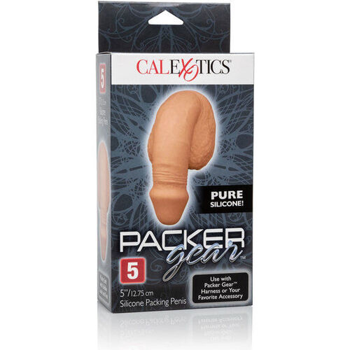 PACKING PENIS  PENE DE SILICONA 12.75CM CARAMELO