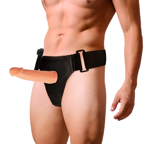 HARNESS ATTRACTION ÁRNES HUECO WILLIAN CON VIBRADOR 17 X 4.5CM