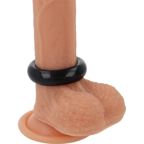 POWERING SUPER FLEXIBLE Y RESISTENTE ANILLO PENE  3.8CM PR04 NEGRO