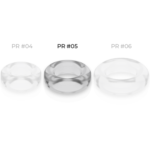 POWERING SUPER FLEXIBLE Y RESISTENTE ANILLO PENE  4.8CM PR05 CLEAR