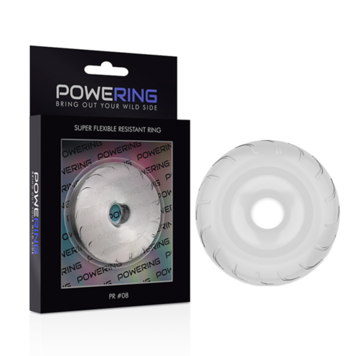 POWERING SUPER FLEXIBLE Y RESISTENTE ANILLO PENE  5CM PR08 CLEAR