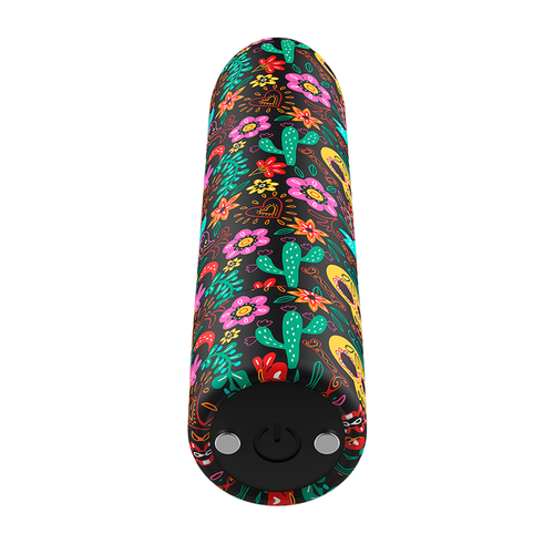 CUSTOM BULLETS BALA RECARGABLE FLORAL 10 INTENSIDADES