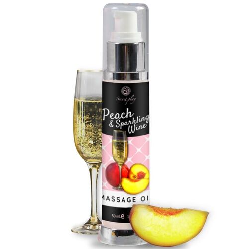 SECRETPLAY ACEITE MASAJE MELOCOTÓN & CAVA 50 ML