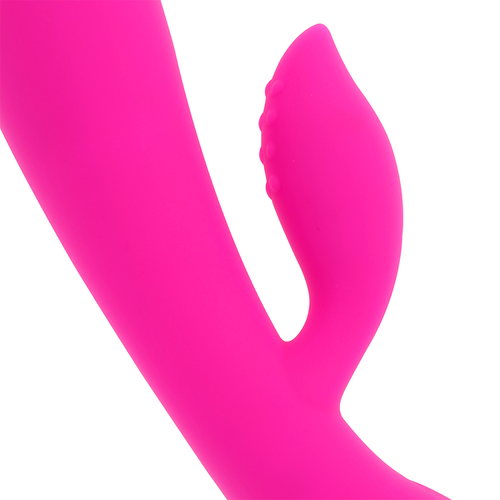 OHMAMA VIBRADOR RECARGABLE CON RABBIT 10 MODOS DE VIBRACIÓN 19 CM