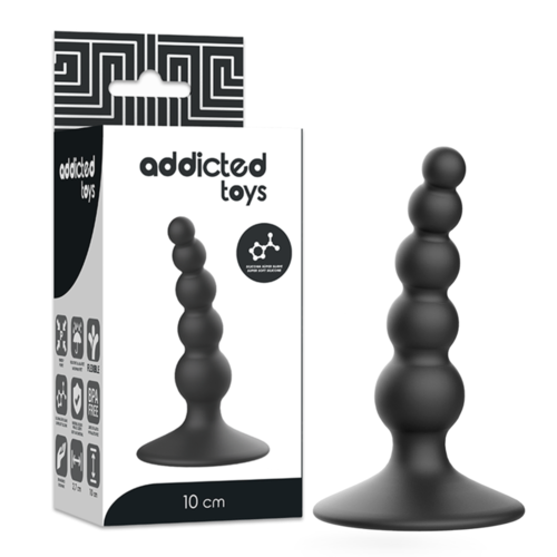 ADDICTED TOYS ANAL SEXUAL PLUG 10CM NEGRO