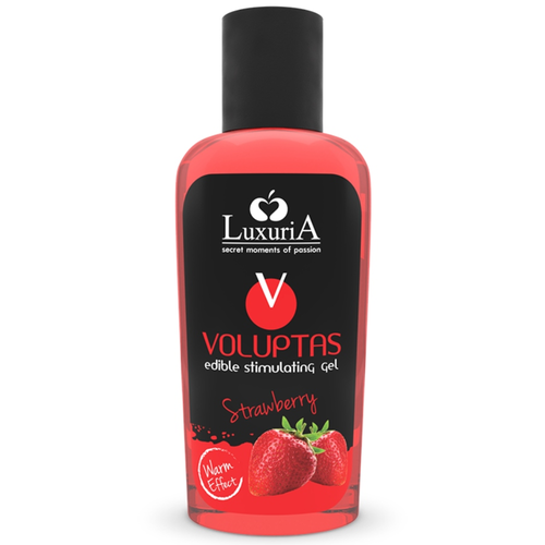 LUXURIA VOLUPTAS GEL ESTIMULANTE COMESTIBLE EFECTO CALOR - FRESA 100 ML