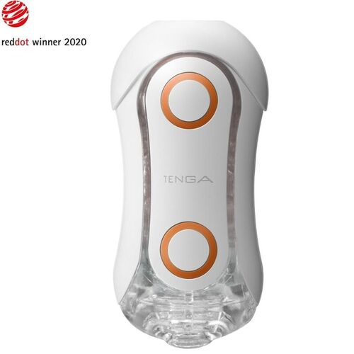 TENGA FLIP ORB STRONG MASTURBADOR CRASH BLANCO Y NARANJA