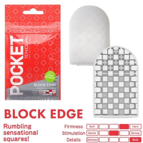 TENGA BLOCKED EDGE MASTURBADOR POCKET