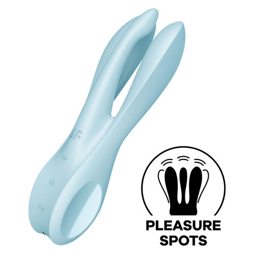 SATISFYER THREESOME 1 VIBRADOR - AZUL