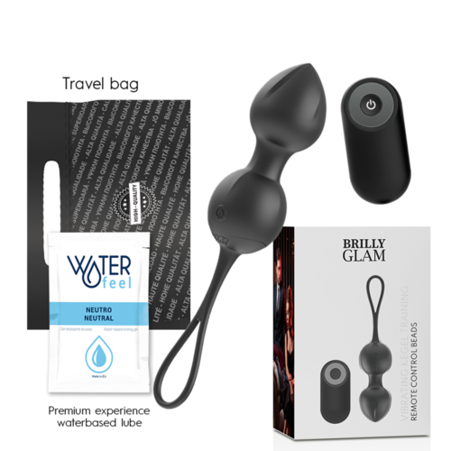 BRILLY GLAM VIBRATING KEGEL BEADS CONTROL REMOTO