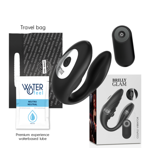 BRILLY GLAM COUPLE PULSING & VIBRATING CONTROL REMOTO