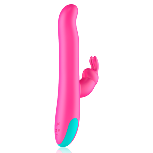 HAPPY LOKY PLUTO RABBIT VIBRATOR & ROTATOR COMPATIBLE CON WATCHME WIRELESS TECHNOLOGY