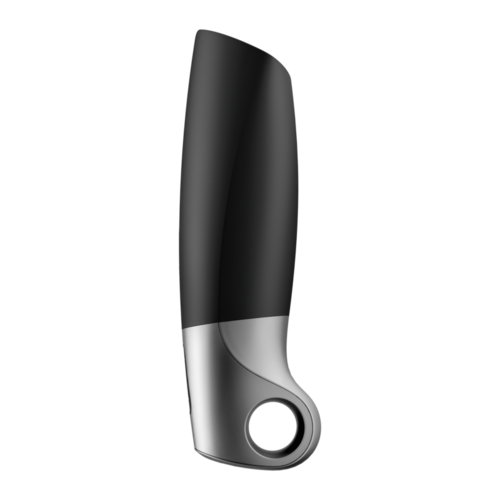 SATISFYER POWER MASTURBATOR - NEGRO Y PLATA