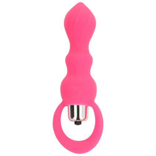 OHMAMA ESTIMULADOR ANAL CON VIBRACION 9 CM - ROSA