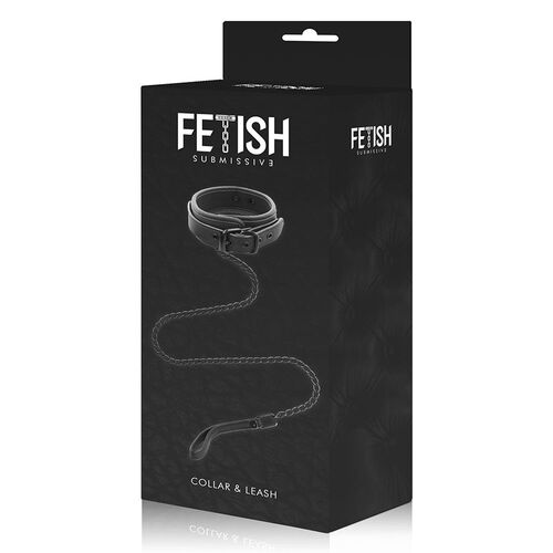 FETISH SUBMISSIVE COLLAR CON CADENA