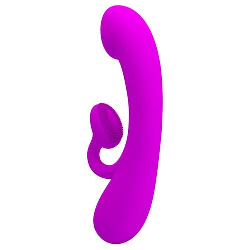 PRETTY LOVE - VIBRADOR Y SUCCIONADOR DE CLITORIS SILICONA MORADO