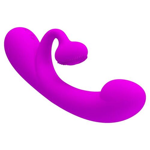 PRETTY LOVE - VIBRADOR Y SUCCIONADOR DE CLITORIS SILICONA MORADO