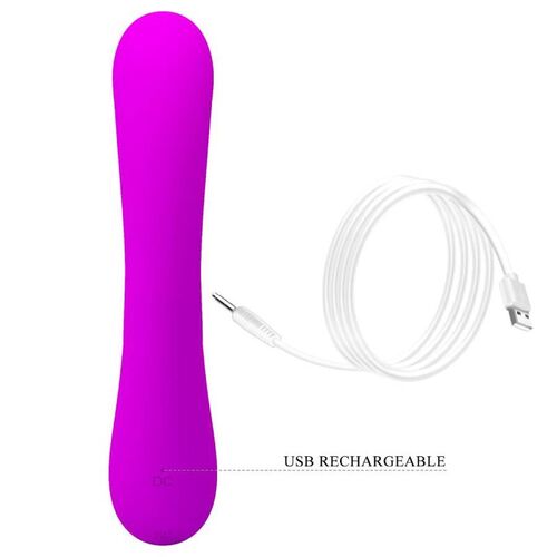 PRETTY LOVE - VIBRADOR Y SUCCIONADOR DE CLITORIS SILICONA MORADO