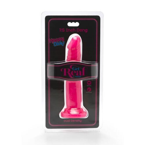 GET REAL - HAPPY DICKS DONG 19 CM ROSA